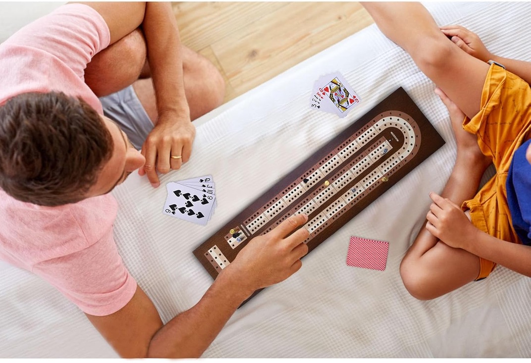 Wooden Cribbage Board Game Set
