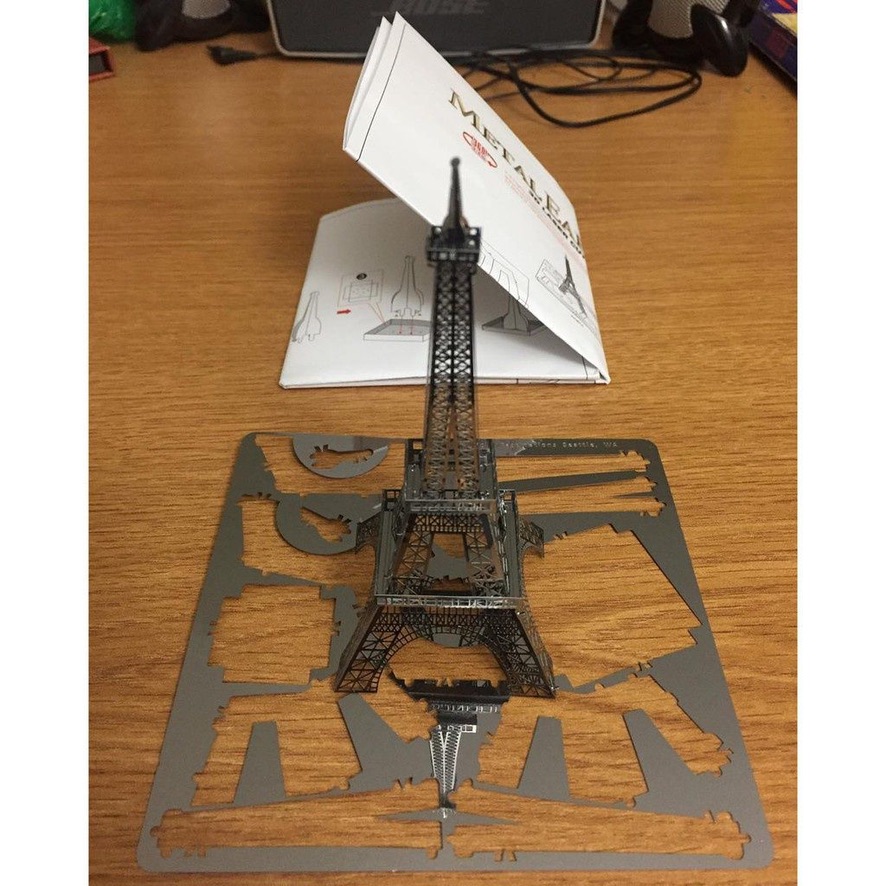 Eiffel Tower 3D Metal Model Kit (11 pieces)