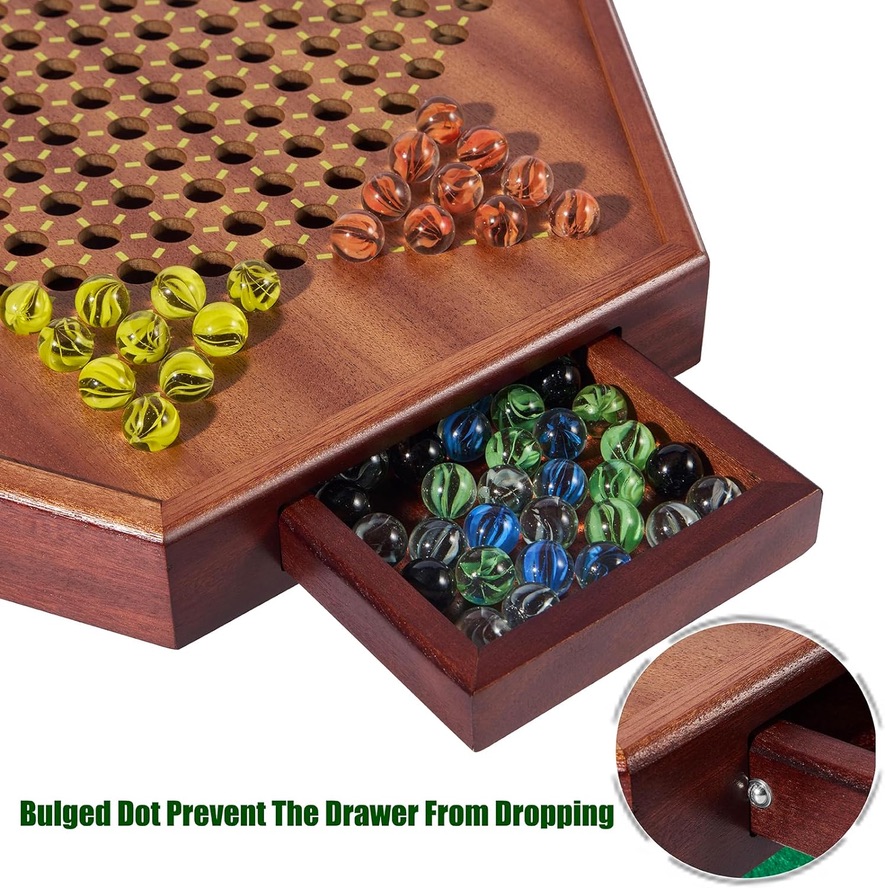 Wooden Chinese Checkers Game Set