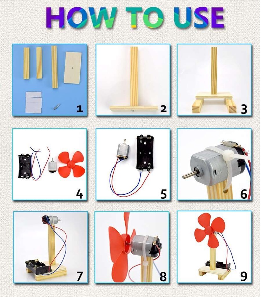 Electric-Powered Fan Model Kit