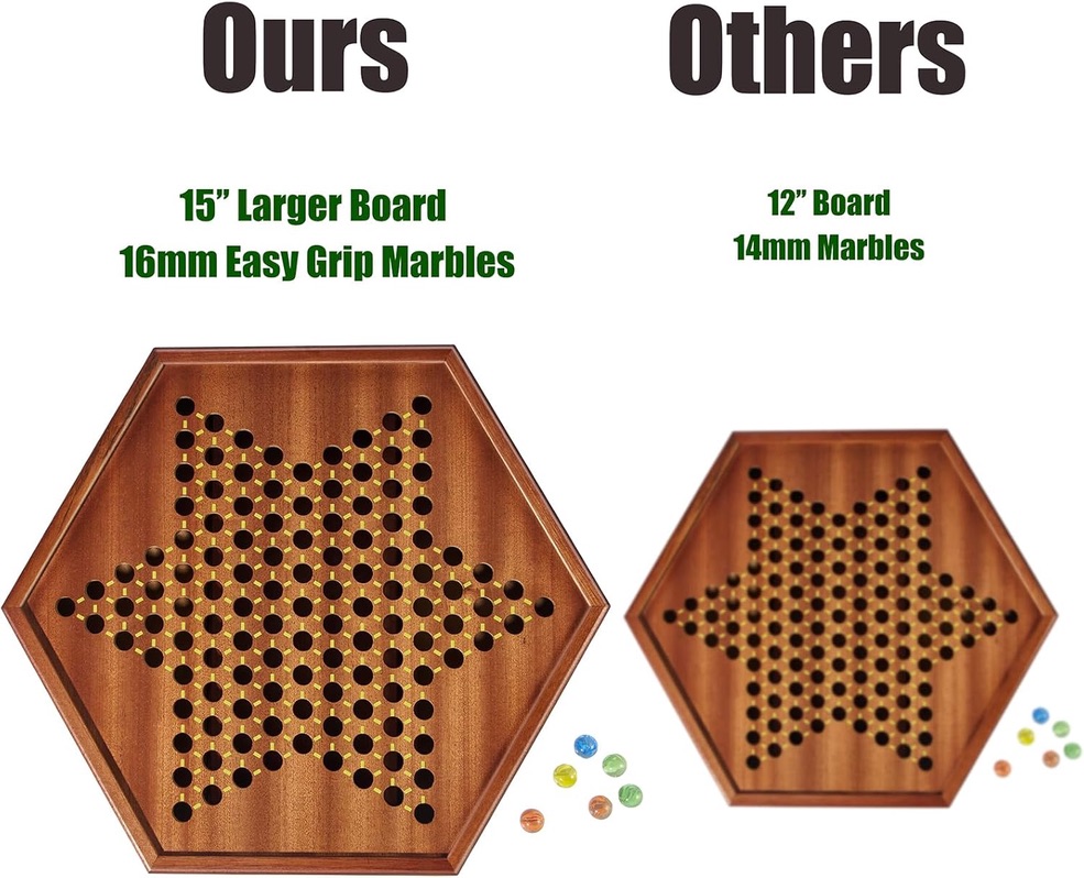 Wooden Chinese Checkers Game Set