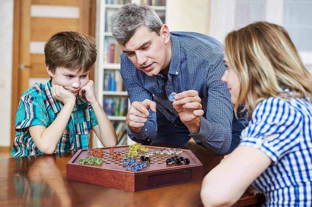 Wooden Chinese Checkers Game Set