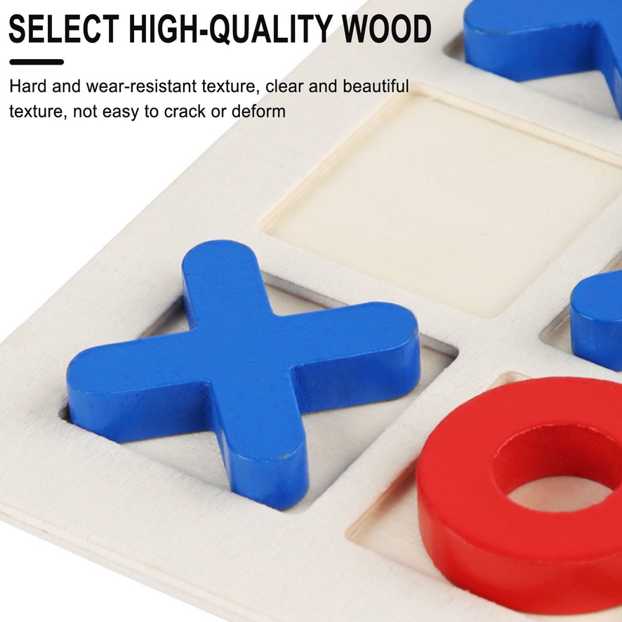 Wooden Tic Tac Toe Game Board