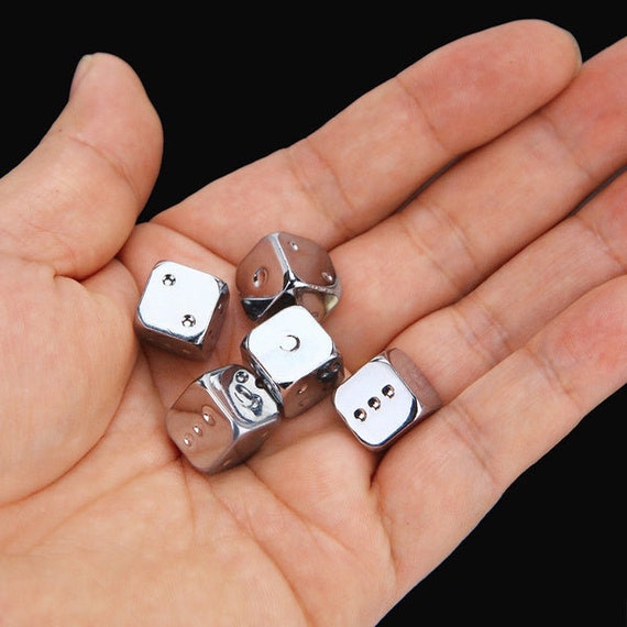 16mm Silver-plated Dice Set (5-pieces)