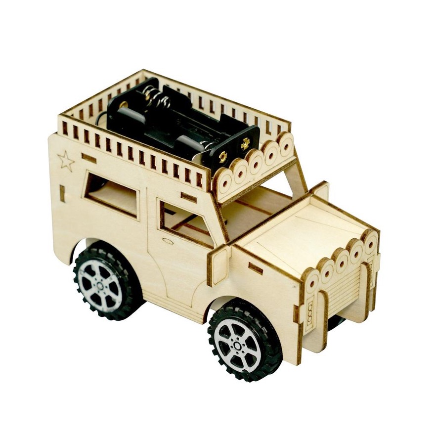 Electric-Power Jeep Model Kit