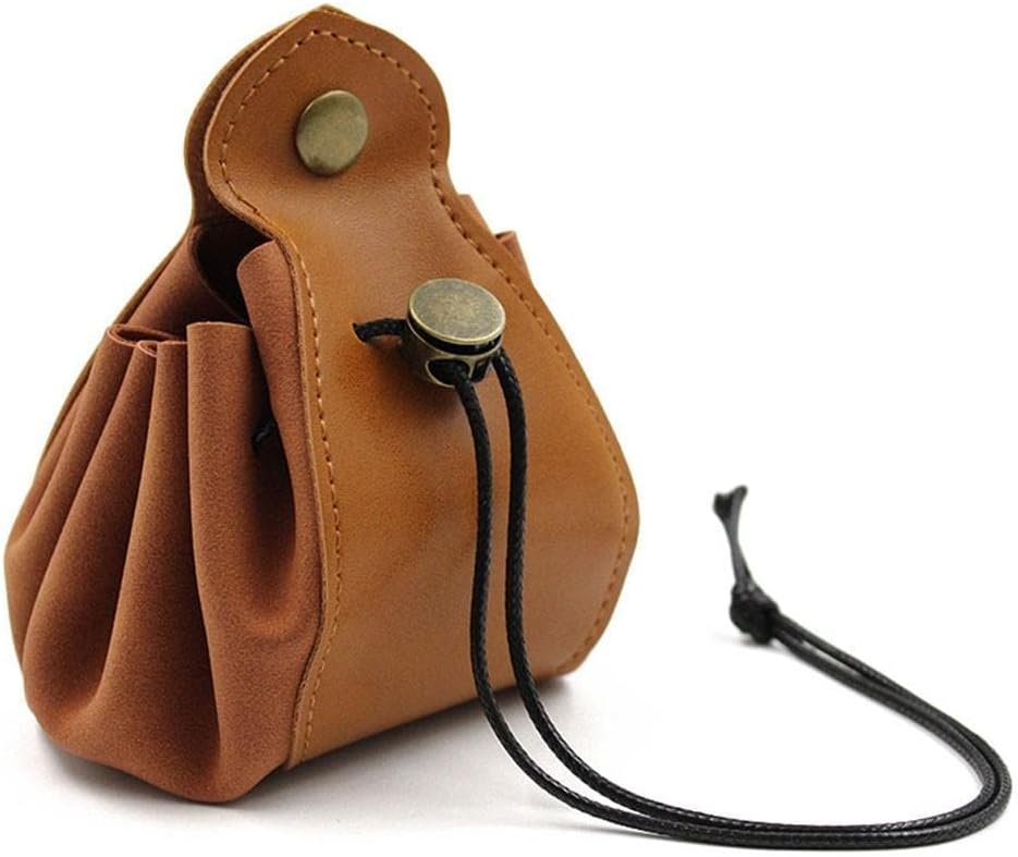 Leather Drawstring Dice Bag